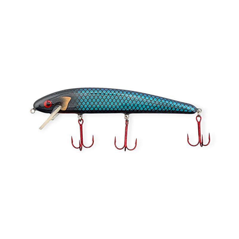 The Baby Jake - Musky Lure - 8" - Emerald Midnight Shiner