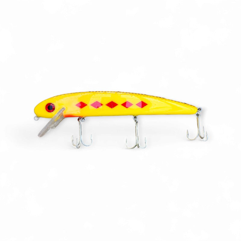 The Big Jake - Musky Lure - 10" - Five Red Diamonds