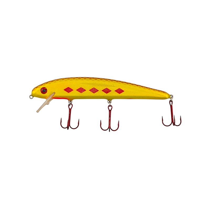 The Baby Jake - Musky Lure - 8" - Five Red Diamonds