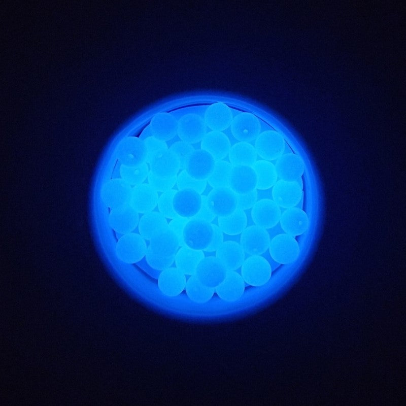 Glow Dark Blue Beads