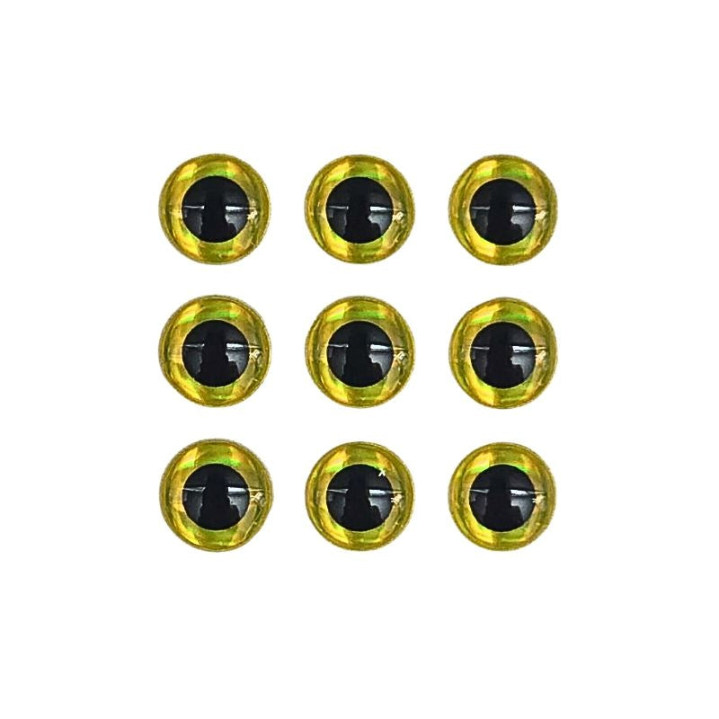3D Adhesive Lure Eye - Holographic Gold