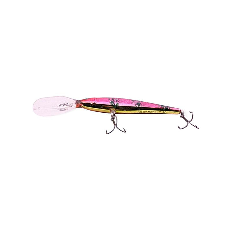 Flicker Minnow Custom Painted - Oil Slick Perch