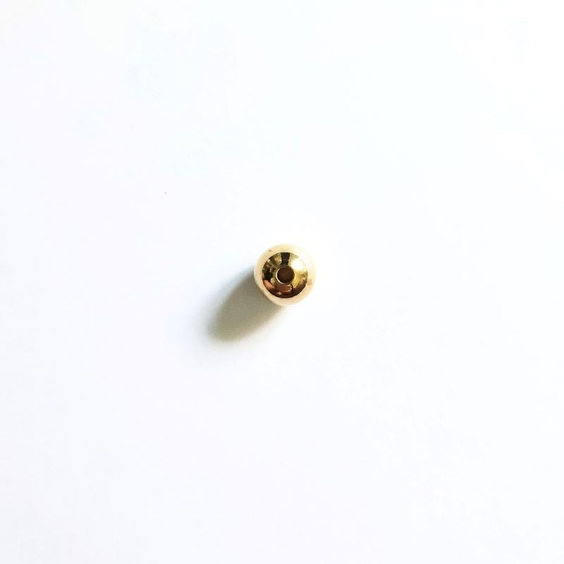 Solid Brass Bead - Polished Brass