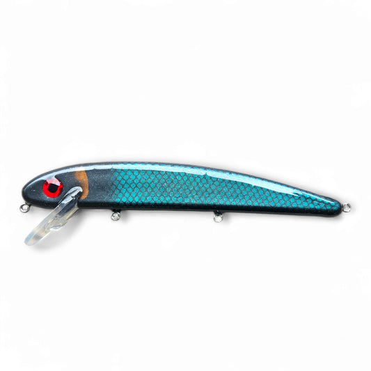 The Big Jake - Musky Lure - 10" - Emerald Midnight Shiner