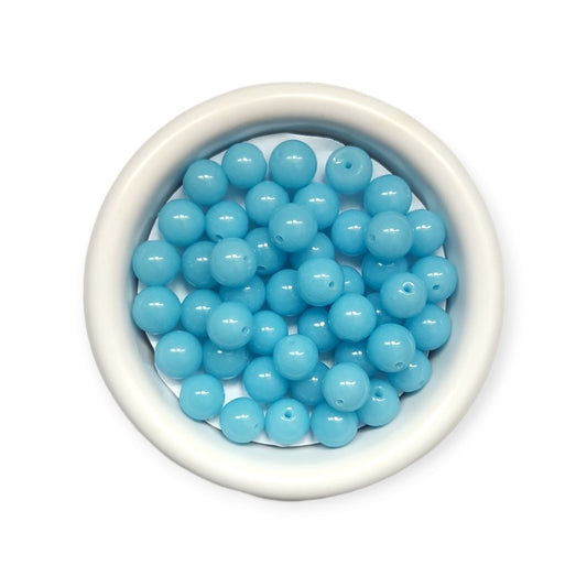 Glow Light Blue Beads