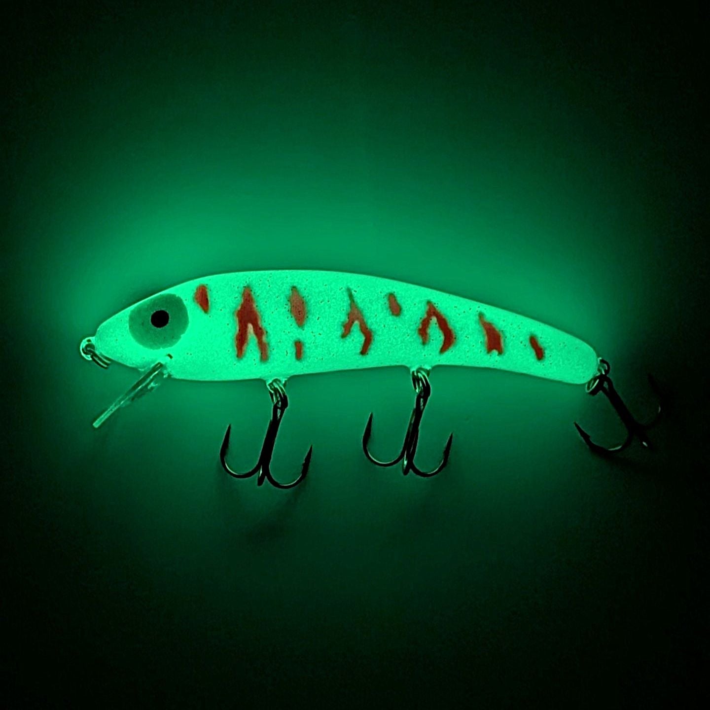 Ripplin Redfin Custom Painted - GLOW Red Perch