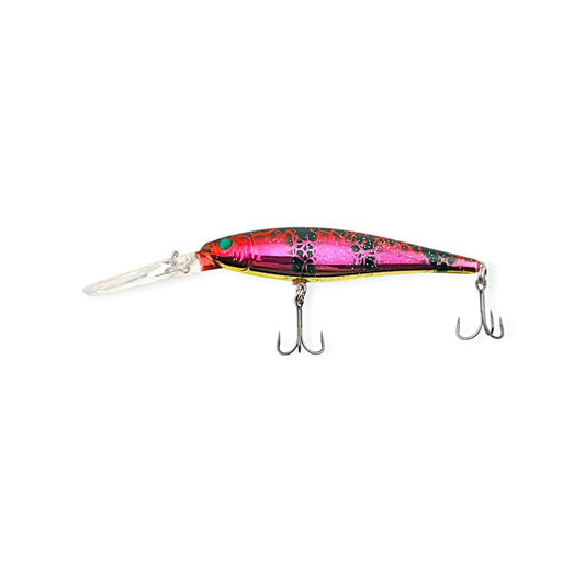 Flicker Minnow Custom Painted - Oil Slick Perch