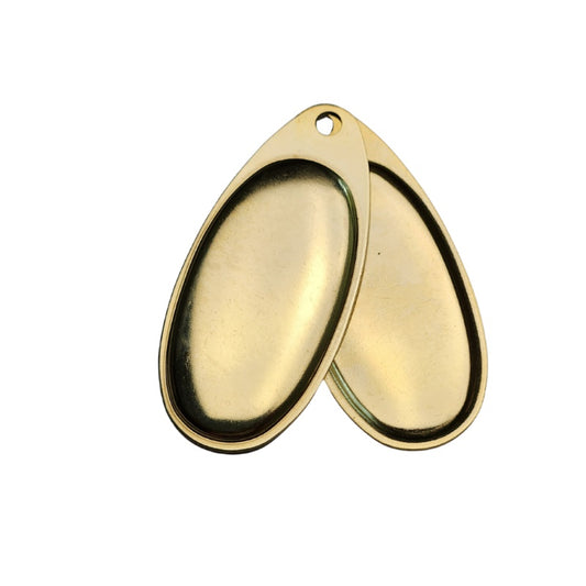 French Spinner Blades - Polished Brass