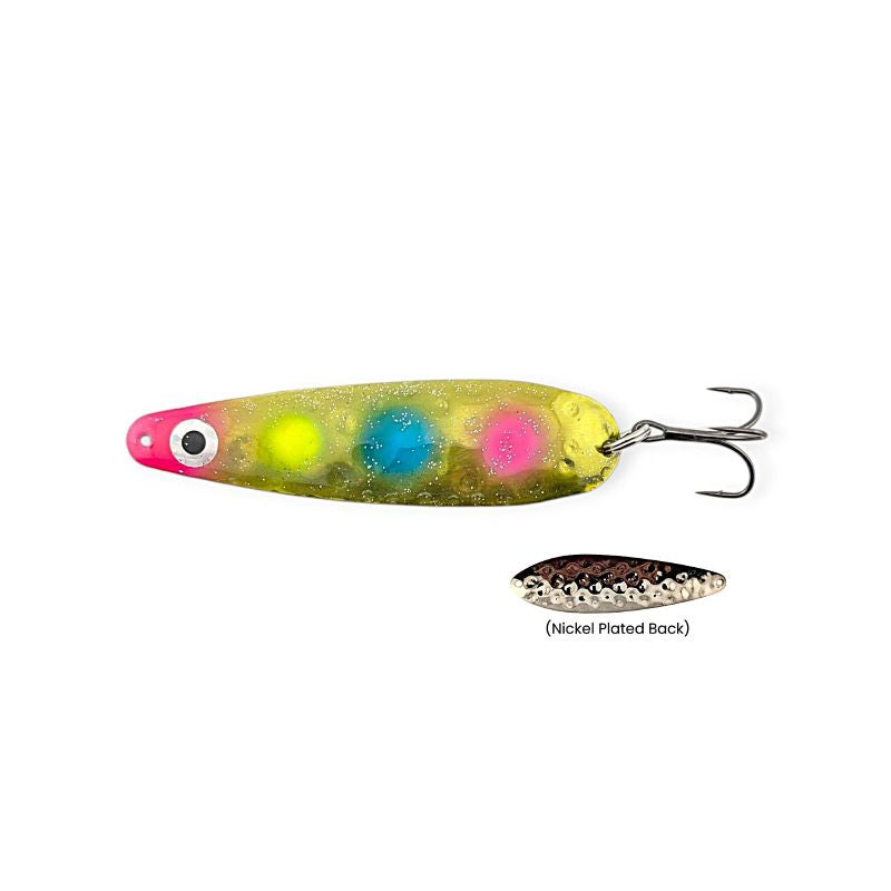 57 chevy fishing lure Moonshine Jigging Spoon: Red Grape; 3/8 oz The Moonshine Jigging Spoon is designed to catch a variety of species from salmon 57CH - 57 Chevy -