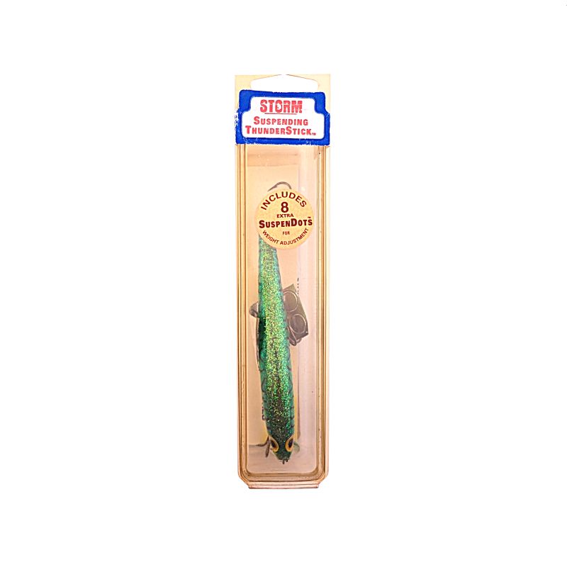Storm Suspending Thunderstick - Pre-Rapala- Glitter Hot Tiger - New Old Stock VDV 104