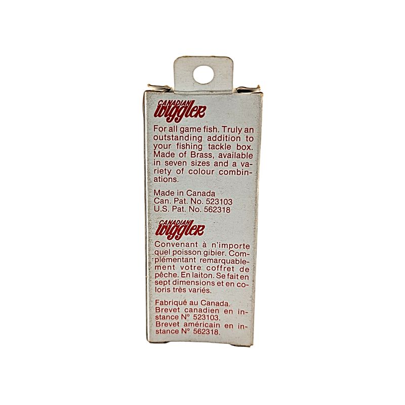 Canadian Wiggler - CW18 - 1/2oz -3 1/4"- FL. YEL/GRN/ORG/BLK - NOS  VDV 114