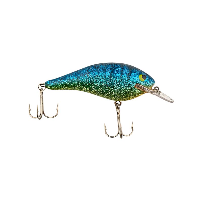 Strike King Dancin Shad Shallow Crankbait - Blue/Green/Yellow Glitter  VDV 117
