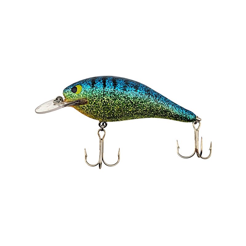 Strike King Dancin Shad Shallow Crankbait - Blue/Green/Yellow Glitter  VDV 117