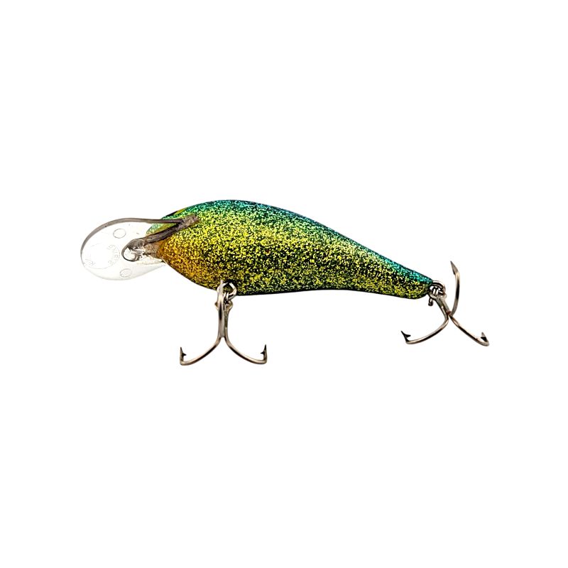 Strike King Dancin Shad Shallow Crankbait - Blue/Green/Yellow Glitter  VDV 117