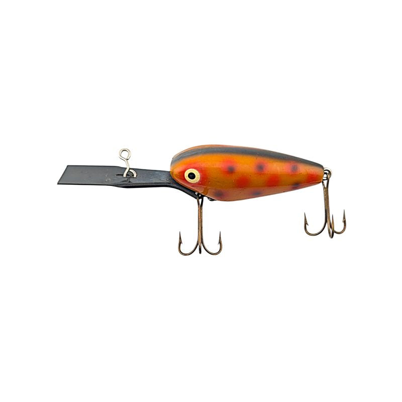 Vintage Heddon Deep 6 - Orange, Brown, Red   VDV 137