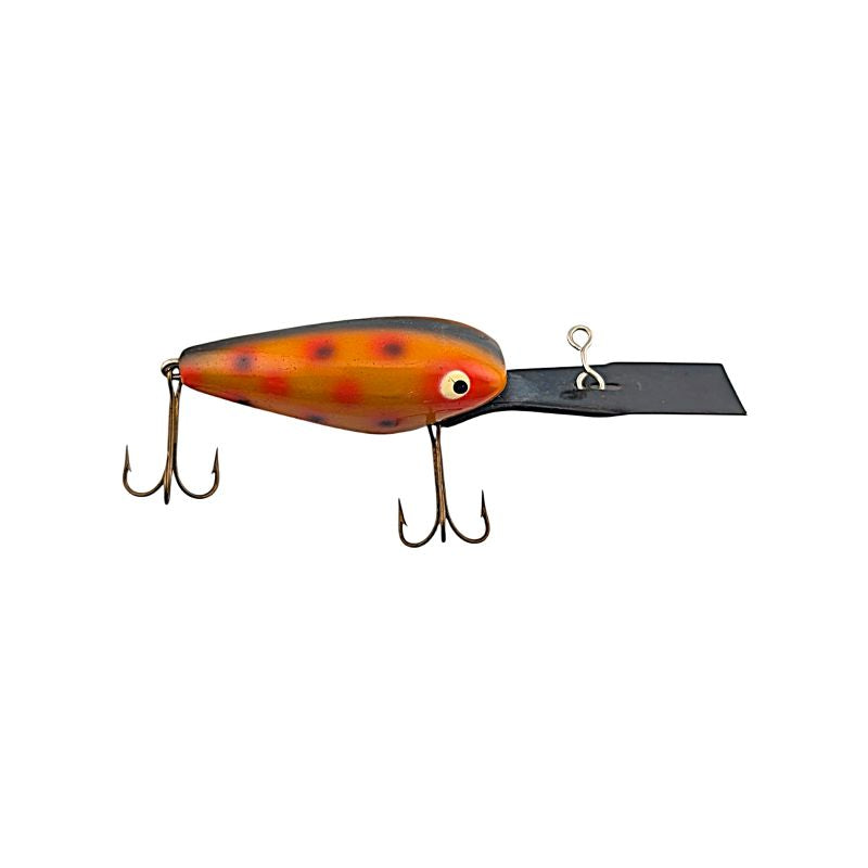 Vintage Heddon Deep 6 - Orange, Brown, Red   VDV 137
