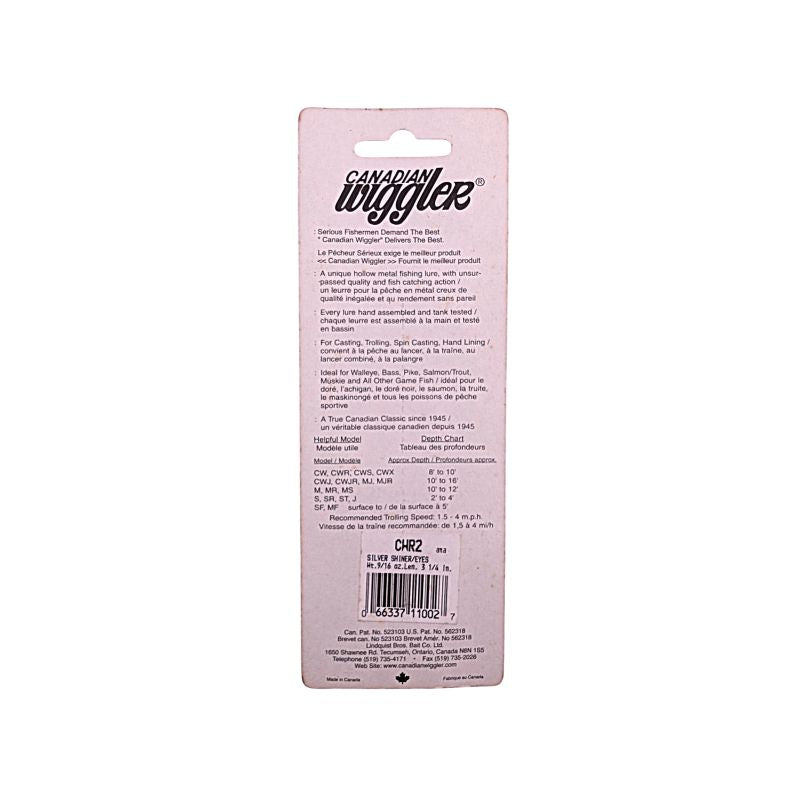 Canadian Wiggler Rattler -Silver Shiner/Eyes   VDV 141