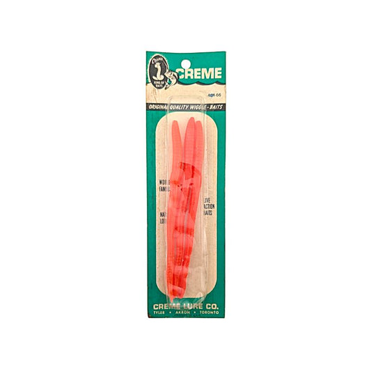 Creme Wiggle Baits - Orange  VDV 142