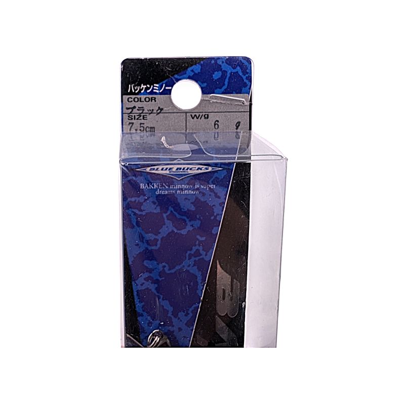 Blue Bucks Bakken Minnow - Black  VDV 145