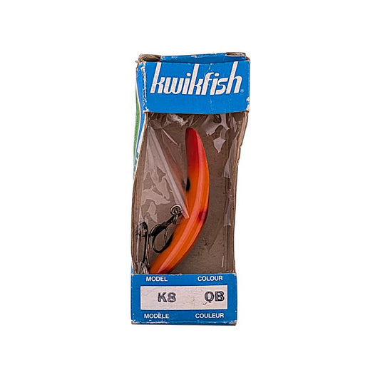 Vintage Luhr Jensen Kwikfish Lures - OB (Orange with Black Stripe)  VDV 148