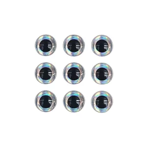 Silver circle 3d eye