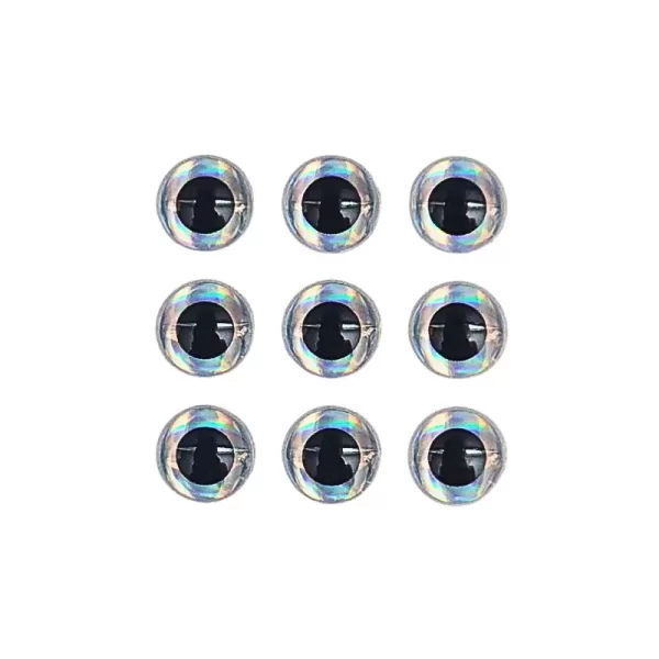 Silver circle 3d eye