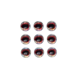 Silver red raindrop 3d eye