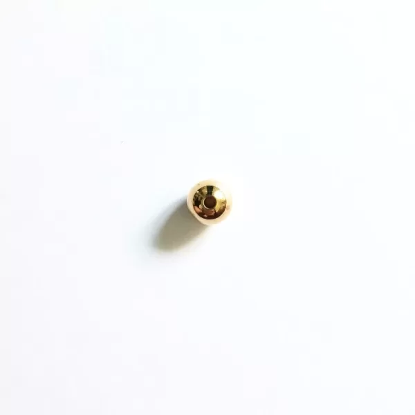 Polished brass beads